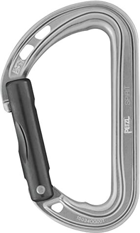 Petzl , Spirit, Moschettone, Grigio, U, Adulto Unisex