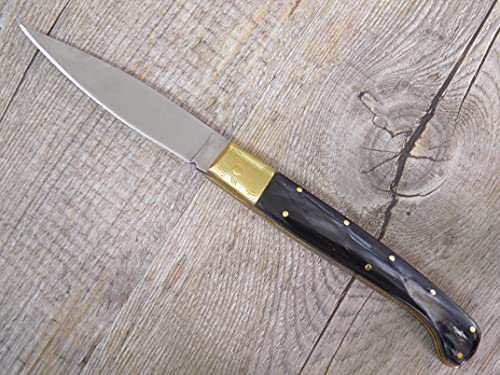 generico 1x Coltello Sardo 22 CM Lama 10cm Sardegna Pattada Manico in Corno di Lucido