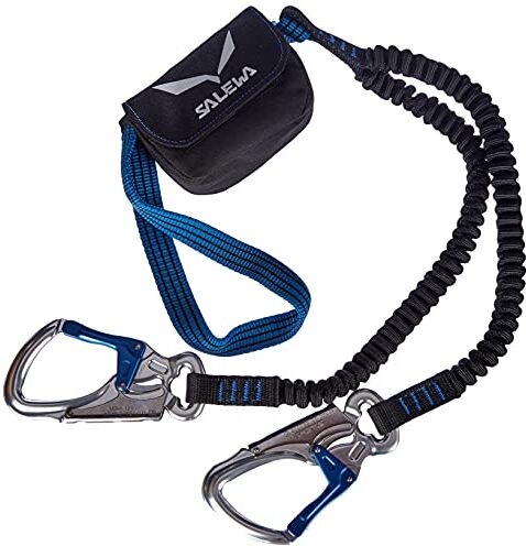 Salewa VIa Ferrata Premium Attac Set Set Via Ferrata, Unisex adulto, Silver/Royal Blue, Taglia Unica