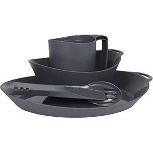 Set di 4 pezzi Lifeventure Ellipse - Coltello, ciotola, piatto Set di 4 pezzi Lifeventure Ellipse - Coltello, ciotola, piatto