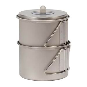 Snow Peak Set da Cucina in Titanio Mini Solo Combo in Titanio, Ultraleggero e Compatto per Campeggio e Zaino in Spalla, Argento, pentola: 10,8 x 13 cm, Tazza: 10,9 x 7,1 cm, stivato: 11 x 13 cm Snow Peak Set da Cucina in Titanio Mini Solo Combo in Titanio, Ultraleggero e Compatto per Campeggio e Zaino in Spalla, Argento, pentola: 10,8 x 13 cm, Tazza: 10,9 x 7,1 cm, stivato: 11 x 13 cm