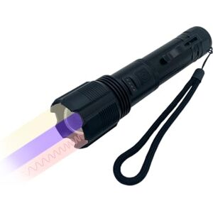 Berger + Schröter GmbH Berger + Schröter Torcia a LED a tre funzioni, colore bianco, IR, luce nera UV, diametro 25 mm, ricaricabile, con batteria inclusa, clip per cintura Berger + Schröter GmbH Berger + Schröter Torcia a LED a tre funzioni, colore bianco, IR, luce nera UV, diametro 25 mm, ricaricabile, con batteria inclusa, clip per cintura