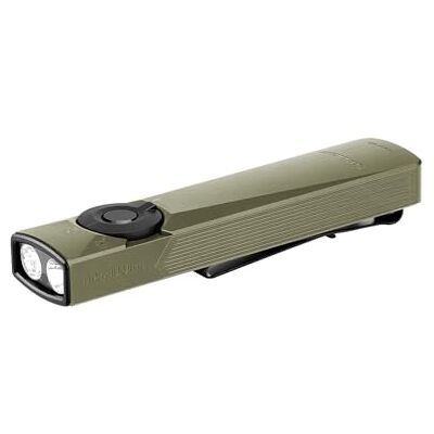 OLIGHT Arkfeld Ultra Torcia Ricaricabile da 1400 Lm con Led UV, Luce Verde e Luce Bianca, Torcia Piatta per Lavorare, Controllare e per l'Uso All'Aperto (Verde Oliva) OLIGHT Arkfeld Ultra Torcia Ricaricabile da 1400 Lm con Led UV, Luce Verde e Luce Bianca, Torcia Piatta per Lavorare, Controllare e per l'Uso All'Aperto (Verde Oliva)
