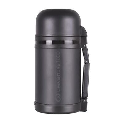 Lifeventure TiV Widemouth Vacuum Flask, 1 Litre, Dark Grey Lifeventure TiV Widemouth Vacuum Flask, 1 Litre, Dark Grey