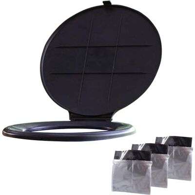 Sedile wc portatile Camco - 41546 - Nero - Compatibile con secchi da 5 galloni Sedile wc portatile Camco - 41546 - Nero - Compatibile con secchi da 5 galloni