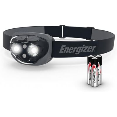 Lampada frontale Energizer - Alta luminosità, resistente all'acqua per corsa e campeggio Lampada frontale Energizer - Alta luminosità, resistente all'acqua per corsa e campeggio