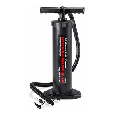 Intex 68615 Pompa Manuale Double Quick Grande, Plastica, Nero, 45 cm Intex 68615 Pompa Manuale Double Quick Grande, Plastica, Nero, 45 cm