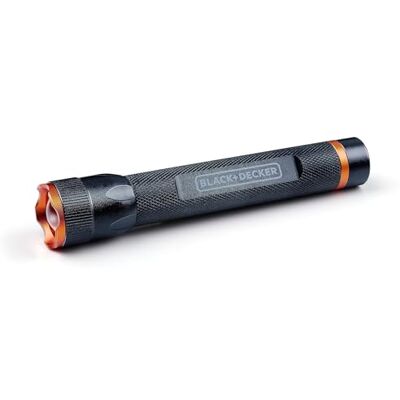 Black & Decker Torcia a LED, 200 lumen, 3,5 W, portata 65 m, 3 modalità di illuminazione: alta, bassa, pulsante, nero/arancione Black & Decker Torcia a LED, 200 lumen, 3,5 W, portata 65 m, 3 modalità di illuminazione: alta, bassa, pulsante, nero/arancione