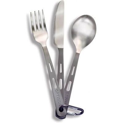 Optimus Cubertería Titanium 3-Piece Cutlery Set Optimus Cubertería Titanium 3-Piece Cutlery Set