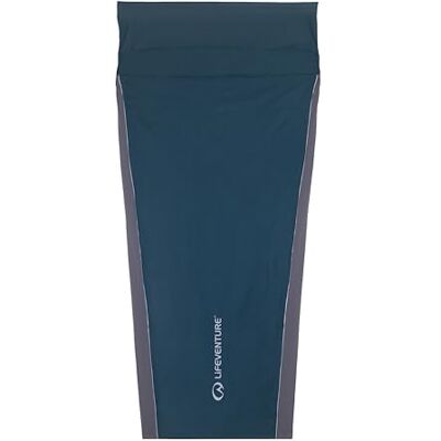 Lifeventure Sacco a pelo in 100% cotone, leggero, con federa per cuscino e controllo degli odori Polygiene per l'uso in sacchi a pelo, ostelli e capanne, 433 g, a forma di mummia Lifeventure Sacco a pelo in 100% cotone, leggero, con federa per cuscino e controllo degli odori Polygiene per l'uso in sacchi a pelo, ostelli e capanne, 433 g, a forma di mummia