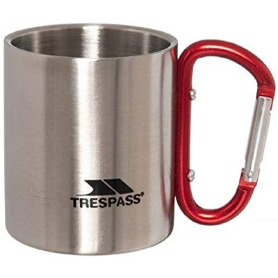 Trespass Bruski Tazza da Viaggio con Moschettone (Taglia unica) (Argento) Trespass Bruski Tazza da Viaggio con Moschettone (Taglia unica) (Argento)