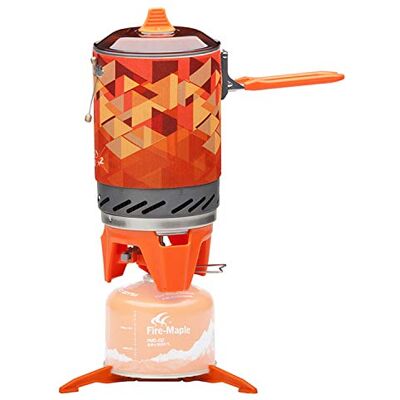 Fire-Maple Sistema di Cottura Fornello Campeggio a Gas 1L Arancione Fire-Maple Sistema di Cottura Fornello Campeggio a Gas 1L Arancione
