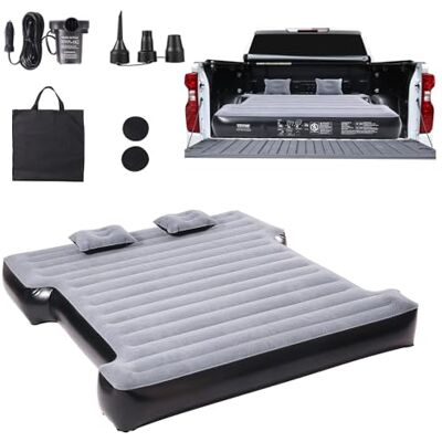 VEVOR Materasso ad Aria per Camion, per Letti Corti per Camion da 5,5-5,8 Piedi, Materasso ad Aria Gonfiabile per Letto da Campeggio con Pompa ad Aria 12V 2 Cuscini VEVOR Materasso ad Aria per Camion, per Letti Corti per Camion da 5,5-5,8 Piedi, Materasso ad Aria Gonfiabile per Letto da Campeggio con Pompa ad Aria 12V 2 Cuscini