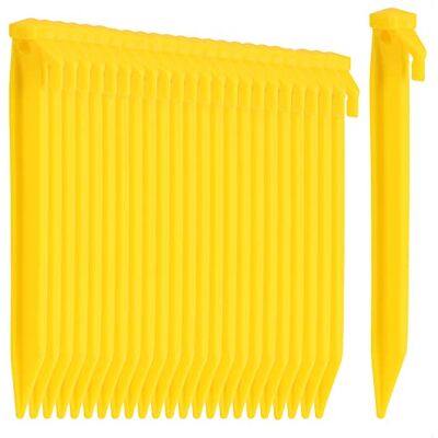 com-four ® 24x picchetti per tenda in plastica, ancoraggi a terra com-four ® 24x picchetti per tenda in plastica, ancoraggi a terra