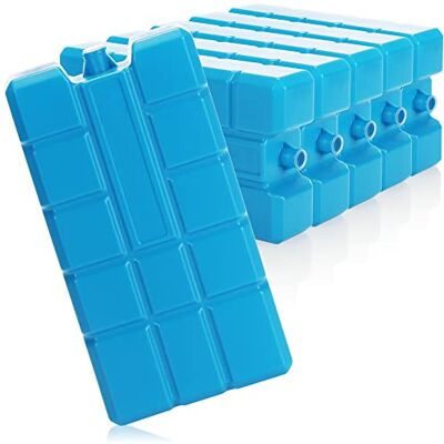 com-four ® 6X Big Pack Ghiaccio XXL in Blu, Siberini per Frigo Portatile com-four ® 6X Big Pack Ghiaccio XXL in Blu, Siberini per Frigo Portatile