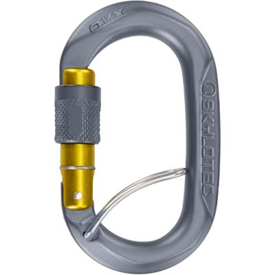 Skylotec OVX SGL, SCREW GATE CAPTIVE BAR, ANTHRACITE/MUSTARD Skylotec OVX SGL, SCREW GATE CAPTIVE BAR, ANTHRACITE/MUSTARD