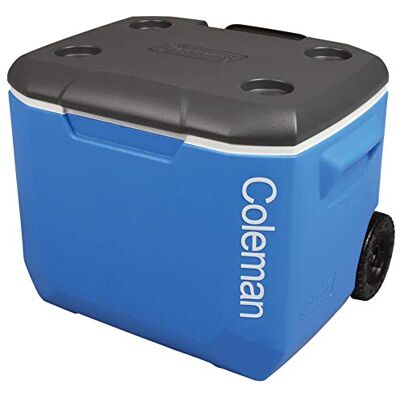 Coleman 60QT Performance termico con ruote, grande contenitore termico con capacità di 56 litri, isolamento in schiuma PU di alta qualità, contenitore termico mobile; perfetto per campeggio Coleman 60QT Performance termico con ruote, grande contenitore termico con capacità di 56 litri, isolamento in schiuma PU di alta qualità, contenitore termico mobile; perfetto per campeggio