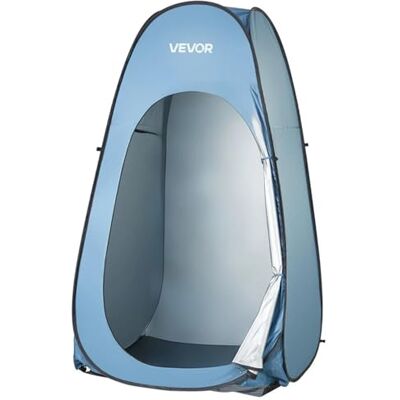 VEVOR Tenda da Privacy Pop-Up 1194 x 1194 x 1905 mm, Tenda da Spogliatoio Portatile con Picchetti Borsa per Trasporto, in Poliestere 190T con Rivestimento Argentato, Montaggio Rapido, per Privacy VEVOR Tenda da Privacy Pop-Up 1194 x 1194 x 1905 mm, Tenda da Spogliatoio Portatile con Picchetti Borsa per Trasporto, in Poliestere 190T con Rivestimento Argentato, Montaggio Rapido, per Privacy