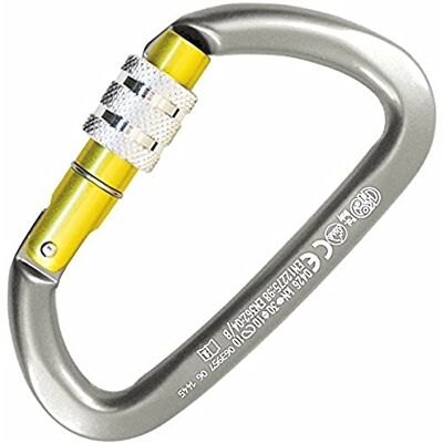 Kong . Guide Screw Sleeve. Moschettone in Alluminio con Ghiera a Vite. Forma a D. Alto Carico. Sistema Keylock anti-impiglio. Certificazione EN 362/B, EN 12275/B, UIAA, EAC. Peso 78g. Kong . Guide Screw Sleeve. Moschettone in Alluminio con Ghiera a Vite. Forma a D. Alto Carico. Sistema Keylock anti-impiglio. Certificazione EN 362/B, EN 12275/B, UIAA, EAC. Peso 78g.