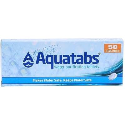 Idroponica Aquatabs Compresse Potabilizzanti Aquatabs (1 x 50tbs) Camping Outdoor Idroponica Aquatabs Compresse Potabilizzanti Aquatabs (1 x 50tbs) Camping Outdoor
