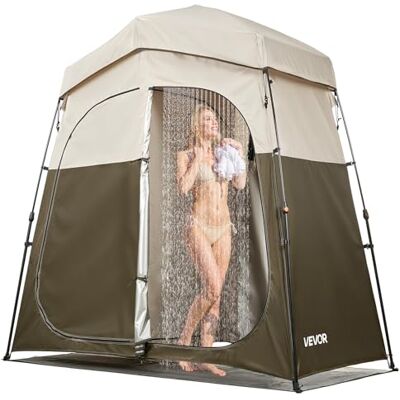 VEVOR Tenda ad Apertura Istantanea Campeggio Spiaggia Bagno Spogliatoio con Picchetti, Corde, Borsa per il Trasporto e Traversa, Tessuto Oxford 210D con Rivestimento Argentato, per Spiaggia e Pesca VEVOR Tenda ad Apertura Istantanea Campeggio Spiaggia Bagno Spogliatoio con Picchetti, Corde, Borsa per il Trasporto e Traversa, Tessuto Oxford 210D con Rivestimento Argentato, per Spiaggia e Pesca