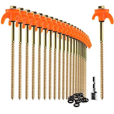com-four ® 24x picchetti per tenda, robusti picchetti in acciaio com-four ® 24x picchetti per tenda, robusti picchetti in acciaio