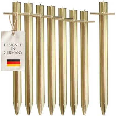 com-four ® 8x picchetti in acciaio, picchetti lunghi e robusti con profilo com-four ® 8x picchetti in acciaio, picchetti lunghi e robusti con profilo