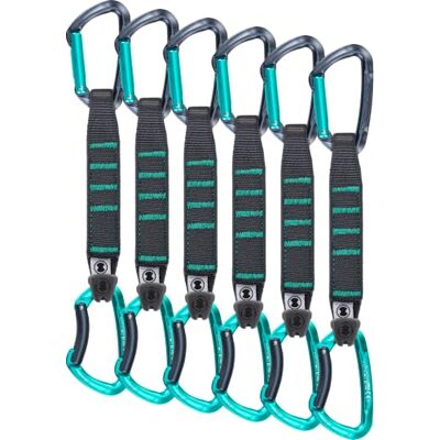 Skylotec LIME SET NY PRO 6 PACK, 17 CM, ANTHRACITE/AQUAMARINE Skylotec LIME SET NY PRO 6 PACK, 17 CM, ANTHRACITE/AQUAMARINE