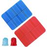 kris 2 PCS Tappetino Pieghevole Outdoor,XPE Schiuma Lmpermeabil,XPE Tappetino,Seduta Mat Cuscino,Tappetino Pieghevole Verde,Tappetino Pieghevole Campeggio (Blu Rosso)