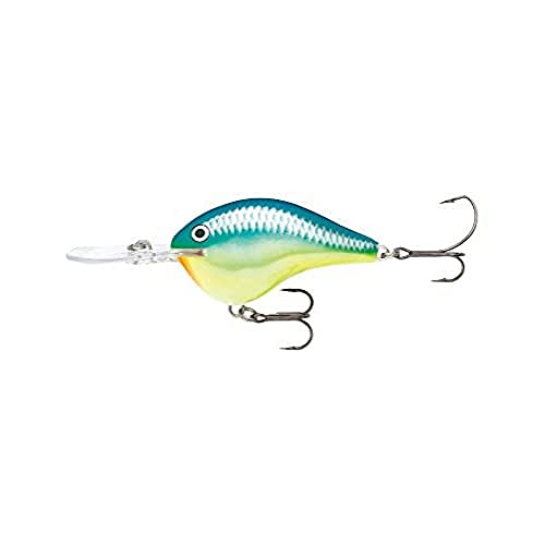 Rapala Esca con Ami Due N. 4, 3m di Profondità di Nuoto, 6cm Dimensioni, Caraibi Shad