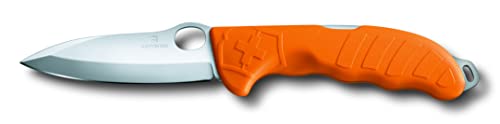 Victorinox , Hunter Pro M, coltellino svizzero (2 funzioni, lama bloccabile a una mano, custodia con cinturino inclusa), colore arancione