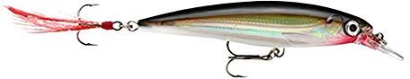 Rapala Ra5800010 Esca con Ganci N. 4/5, Profondità di Nuoto 1.2-1.8m, 10cm Dimensioni, Argento