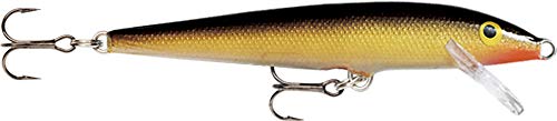 Rapala Esca da Pesca Artificiale Spinning Original Floater Esca di Simulazione per Pesca in Acqua Dolce in Legno di Balsa Profondità di Nuoto 0.9-1.5m 7cm/4g Prodotta in Estonia Gold