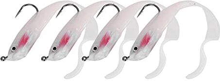 Alomejor 5 Pz Richiamo di Pesca Artificiale Esca Falso Esche Morbide Spigola Jig Lure per Pesca All'Aperto(SO050-2)