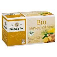 Tee Bünting Carbone biologico zenzero, 20 x 2 g