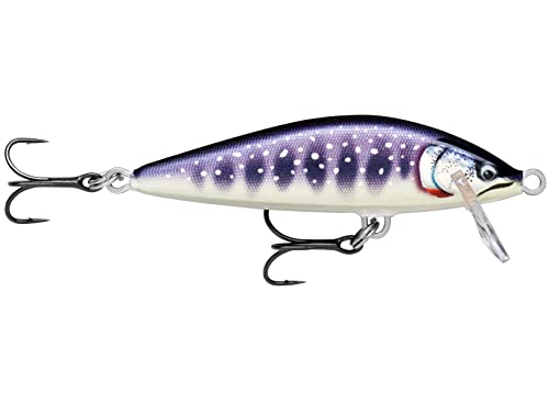 Rapala Esca da Pesca Artificiale Spinning Countdown Elite In Balsa Esca per Pesca in Acqua Dolce Affondante Profondità di Nuoto 1,2m 7,5cm / 10g Prodotta in Estonia Gilded Iwana