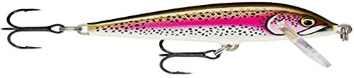 Rapala Esca da Pesca Artificiale Spinning CountDown Esca di Simulazione per Pesca in Acqua Dolce in Legno di Balsa Prof. Nuoto 1.5-2.4m 7cm/8g Prodotta in Estonia Artistic Rainbow Trout