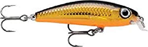 Rapala ULM04 G, Esche Artificiali da Pesca Unisex-Adult, Gold, 4 cm / 3 g