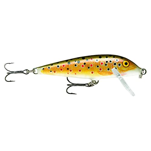 Rapala Esca con Ami Due N. 7, 1.5-2.4m di Profondità di Nuoto, 7cm Dimensioni, Trota Fario