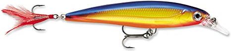 Rapala Ra5800035 Esca con Ami N. 6/7, 0.9-1.5m di Profondità di Nuoto, 8cm Dimensioni, Argento Olografico