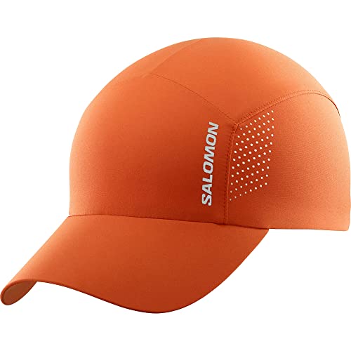 Salomon Cross, Cappello Corsa Escursionismo Unisex, Comfort Leggero, Controllo Dell'Umidità, e Tessuto Riciclato, Arancione, Taglia Unica
