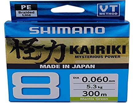 Shimano Line Kairiki 8 300m 0.42mm 46.7kg M Green