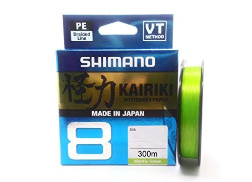 Shimano Line Kairiki 8 300m 0.13mm 8.2kg M Green