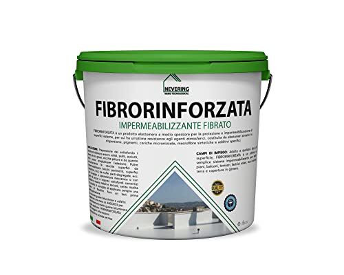 Generico GUAINA IMPERMEABILIZZANTE FIBRORINFORZATO -ELASTICO -NEVERING (5KG, ROSSO)