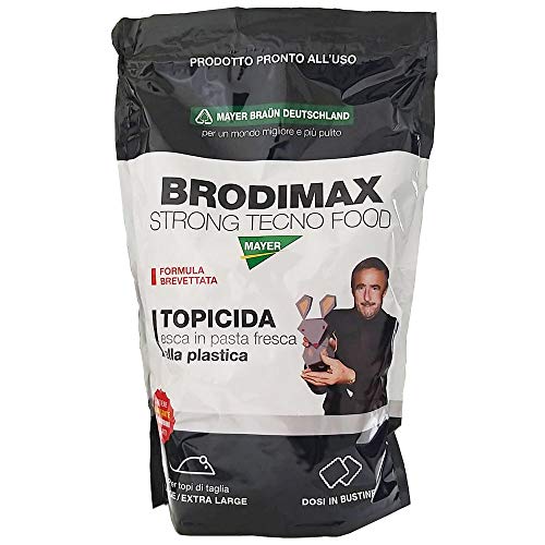 Mayer Esca Topicida in Pasta pronta all'Uso BRODIMAX Strong Tecno Food 1500gr