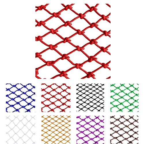 WSQ net Rete di Sicurezza da Arrampicata Rossa per Bambini Rete da Gioco per Bambini Scale da Giardino Scale da Gioco per Bambini Patio da Esterno Balcone Decorativo Rete da Pesca 10mm 10cm (Size : 1 * 8)