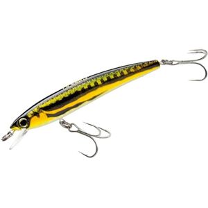 DUEL Yo-Zuri Pins Minnow Floating Diver Lure, Gold Flame DUEL Yo-Zuri Pins Minnow Floating Diver Lure, Gold Flame