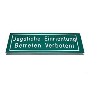 Jehn Targhetta con Scritta Jagdliche Einrichtung, 15 cm, Colore: Verde/Bianco Jehn Targhetta con Scritta Jagdliche Einrichtung, 15 cm, Colore: Verde/Bianco