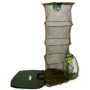 Dinsmores – Retino Unisex Pesca Fluviale E Combo, Verde/Marrone, 3.0 m/45 cm Dinsmores – Retino Unisex Pesca Fluviale E Combo, Verde/Marrone, 3.0 m/45 cm