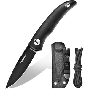TONIFE Nova Full Tang Coltello da Caccia Campeggio a Lama Fissa 6,8cm con Guaina Kydex Regolabile Facile Portabile con Cordino in Paracord per Outdoor, Sopravvivenza e Bushcraft TONIFE Nova Full Tang Coltello da Caccia Campeggio a Lama Fissa 6,8cm con Guaina Kydex Regolabile Facile Portabile con Cordino in Paracord per Outdoor, Sopravvivenza e Bushcraft
